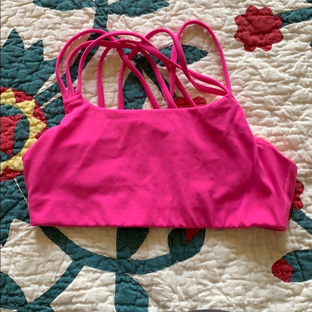 Like new hot pink Athleta yoga bra